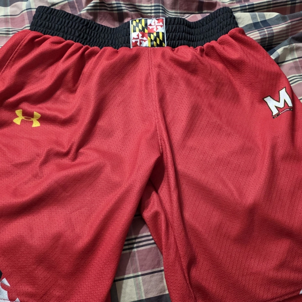Under Armour Kids Red Athletic Shorts